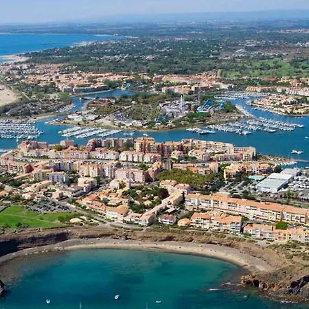 Superbe T2 Cabine, 1ere Ligne Mer, Cap D'agde, Terrasse Sud, Piscine, Acces Direct Plage - Fr-1-769-5 *