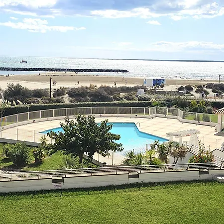 Superbe T2 Cabine, 1ere Ligne Mer, Cap D'agde, Terrasse Sud, Piscine, Acces Direct Plage - Fr-1-769-5 Apartment *